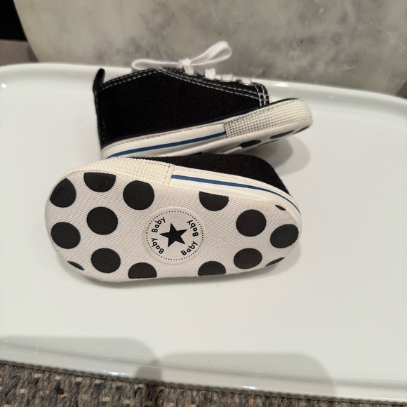 NWT- Our Baby Bakery Baby Black High-Top Custom Sneakers  “CHARLES” - Picture 3 of 8